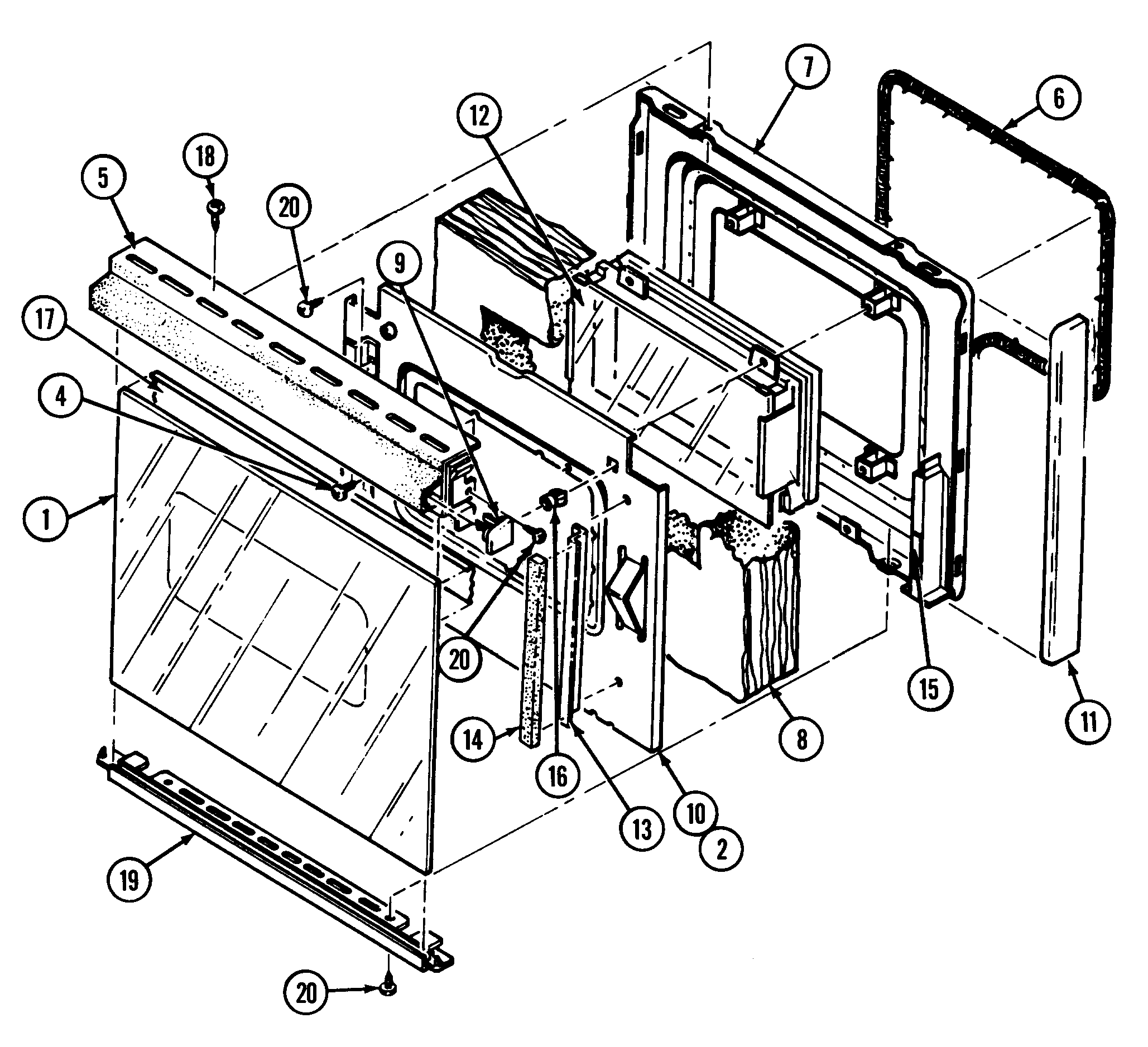 Magic Chef 3888VRV-Z door/drawer (3888vra,3888vrv-z,3888vrv) diagram