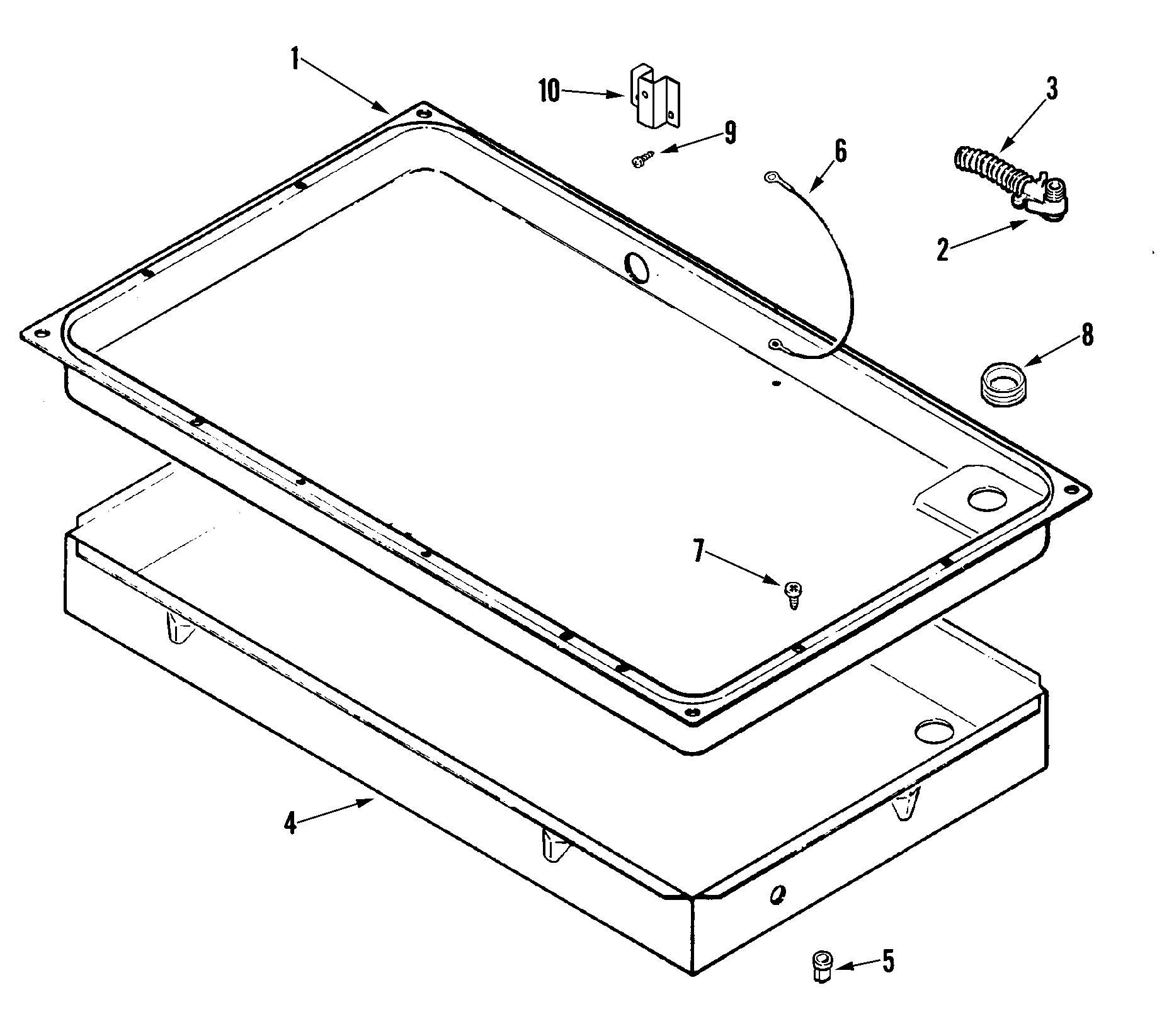 Magic Chef 8720VD body diagram