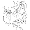 Maytag CRE9600CCM door/drawer diagram