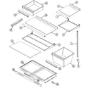 Maytag GT19B7N3EA shelves & accessories diagram