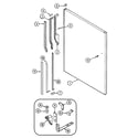 Maytag GT19B7N3EA fresh food outer door diagram