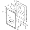 Maytag GT19B7N3EA fresh food inner door diagram