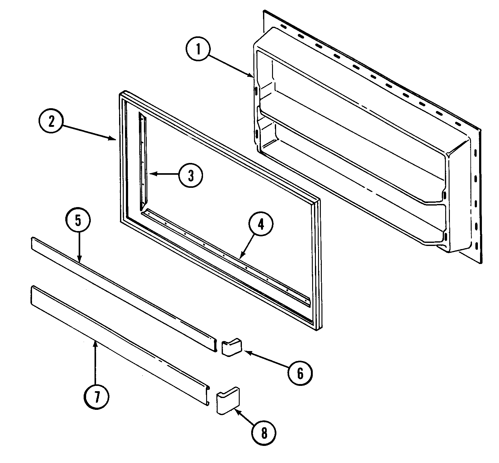 Maytag GT19B7N3EA freezer inner door diagram