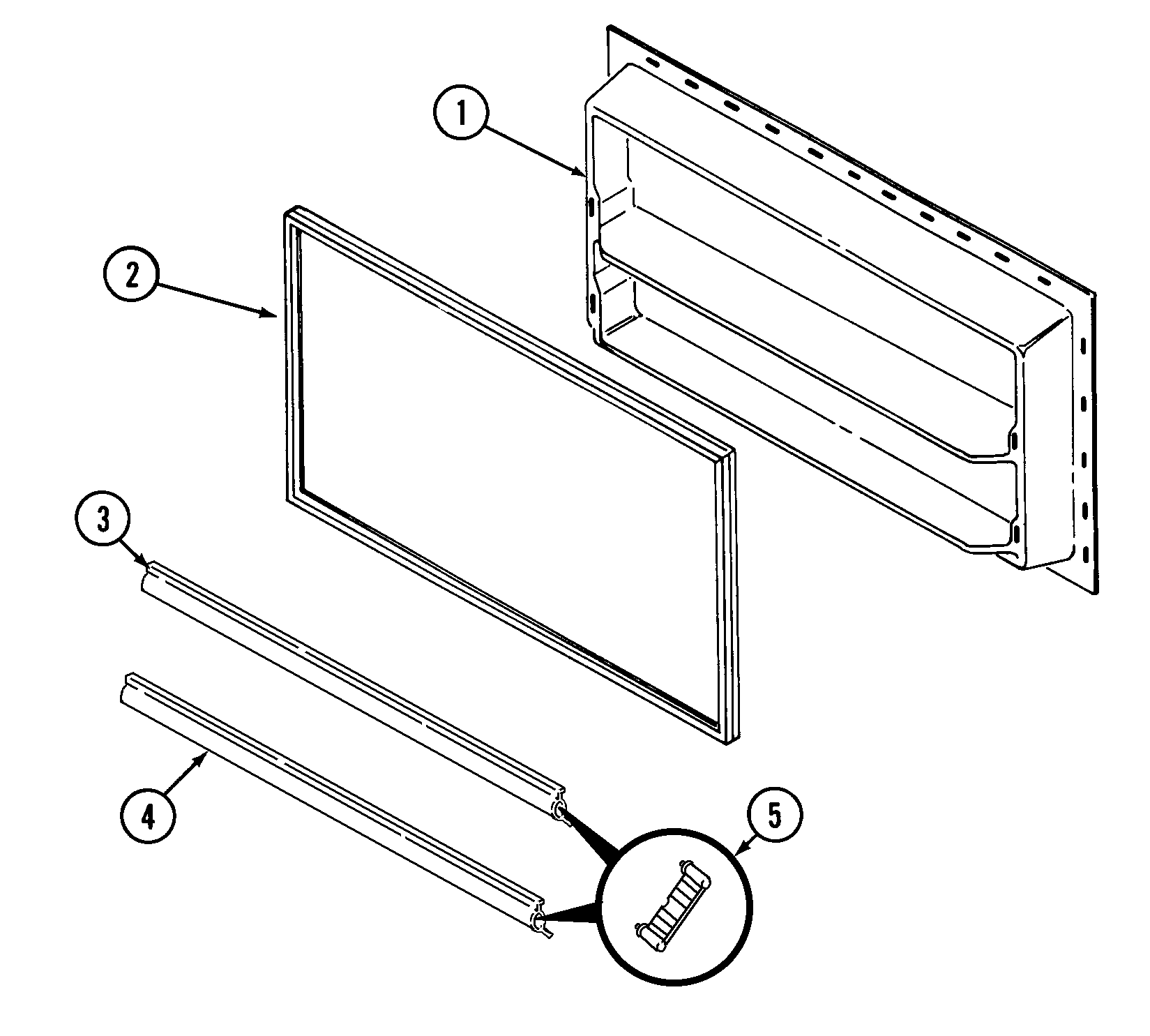 Maytag GT23B7N3EA freezer inner door diagram