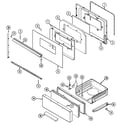 Admiral A3137XUWLT door/drawer diagram