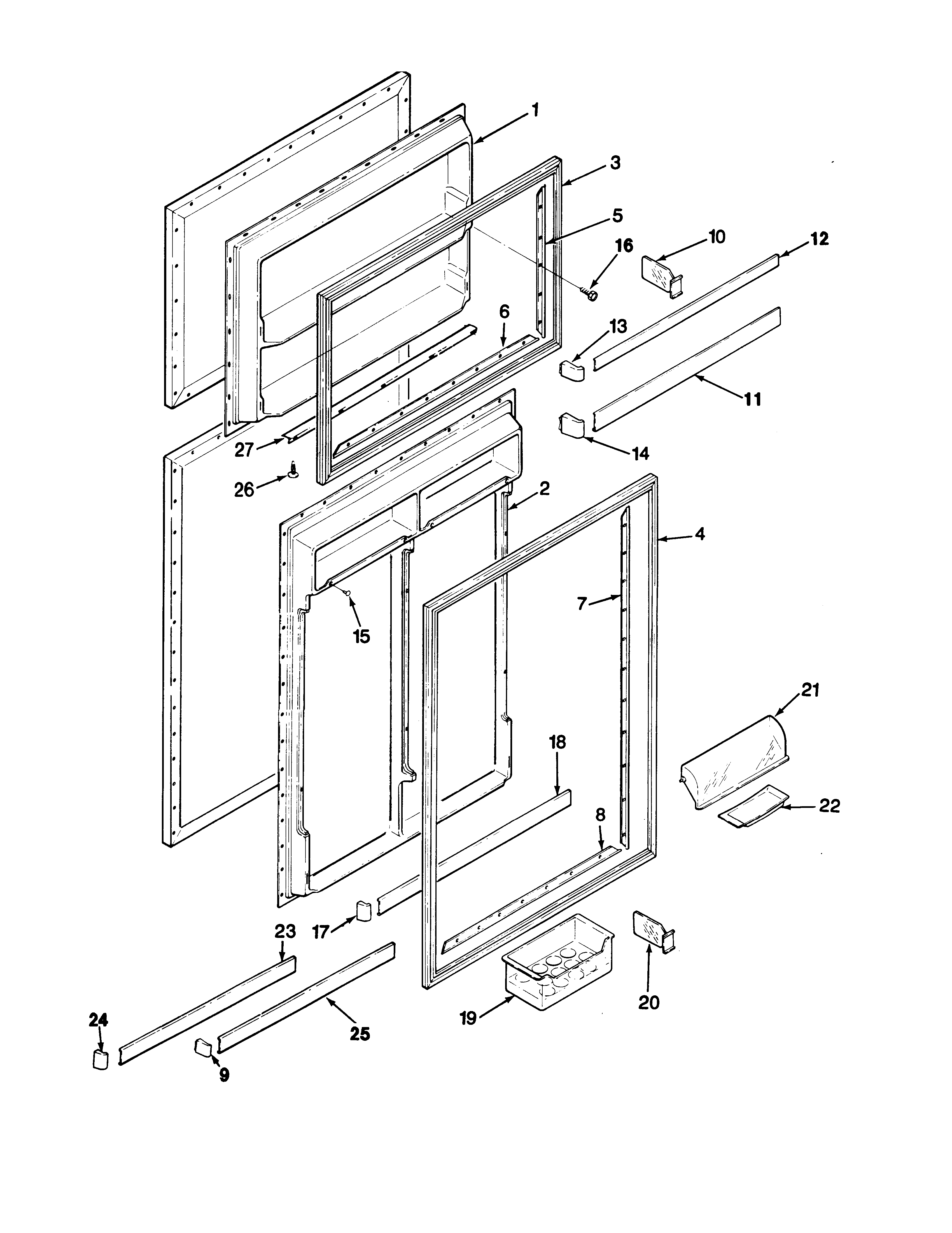Maytag RTD17A-9E06A door (inner) diagram