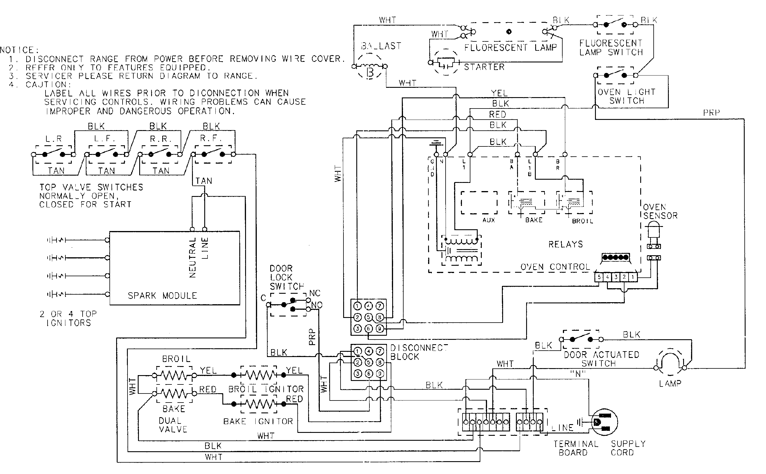Maytag CRG9700CAL wiring information diagram