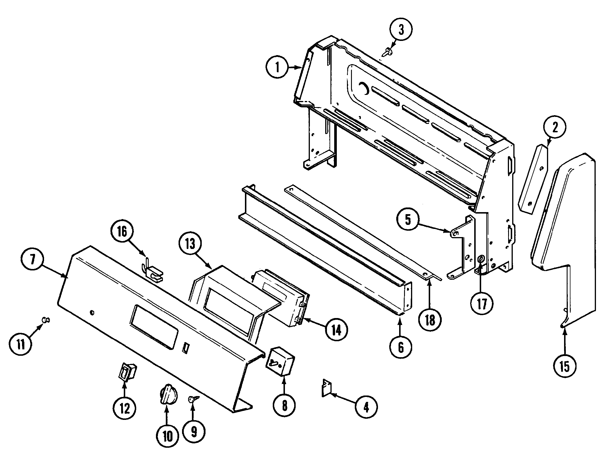 Maytag CRE8600CCL control panel (cre8600ccl/ccw) diagram
