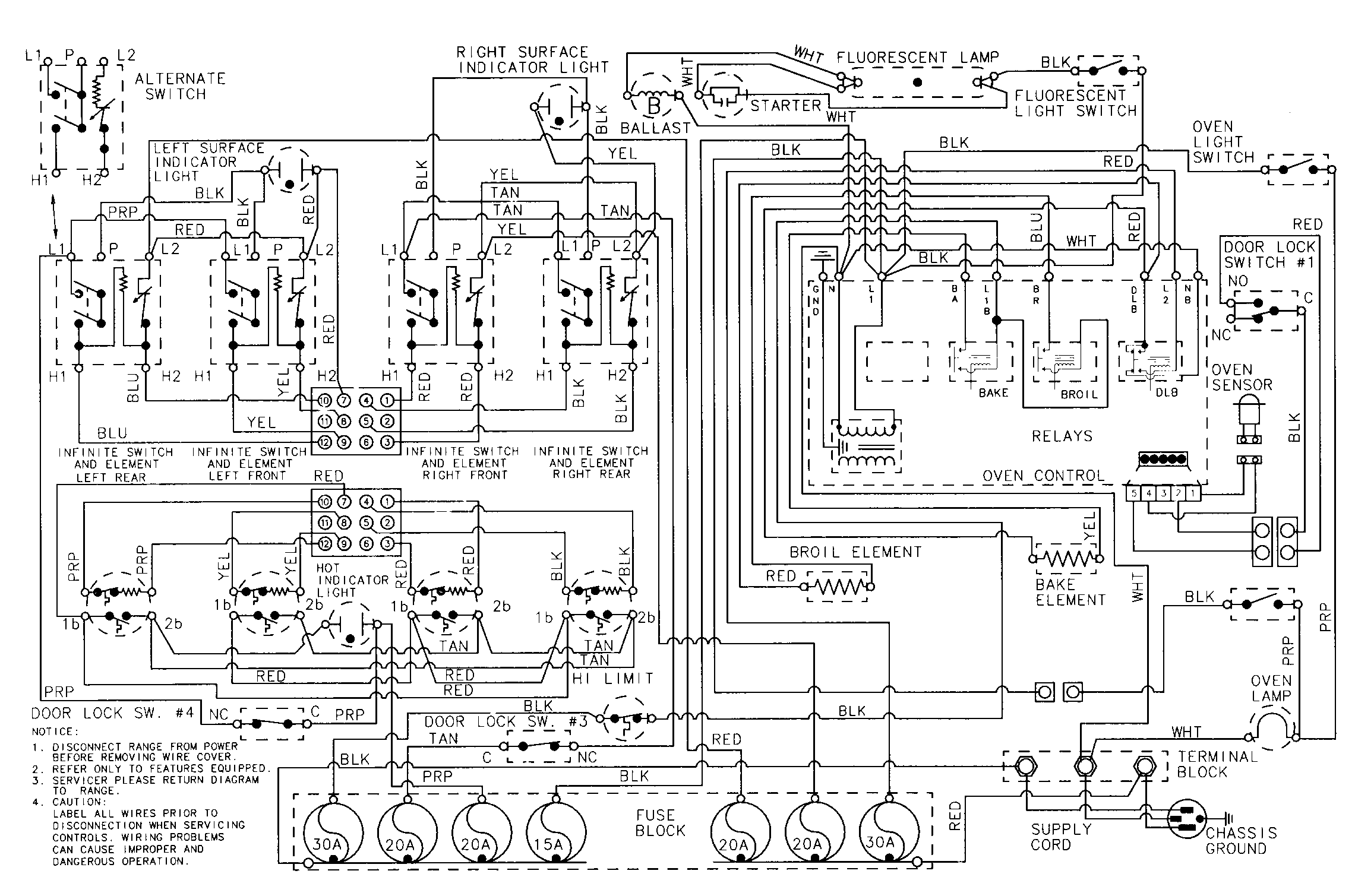 Maytag CRE9800DDE wiring information diagram