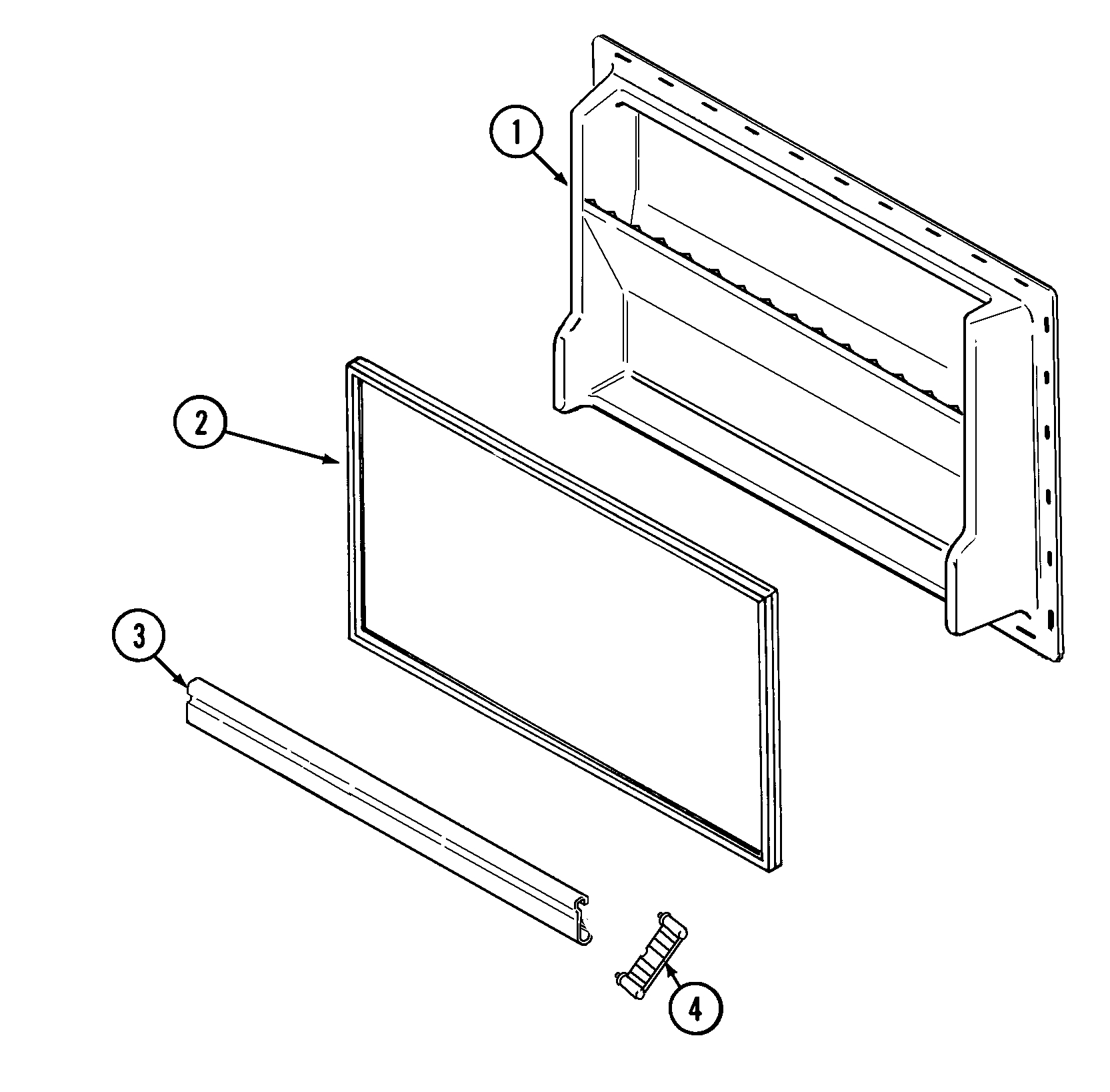 Crosley CT15Y5A freezer inner door diagram