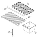 Jenn-Air JT19Y6W shelves & accessories diagram