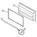 Jenn-Air JT19Y6W freezer inner door diagram