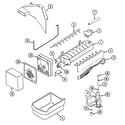 Jenn-Air JT19Y6W optional ice maker kit (ice) diagram