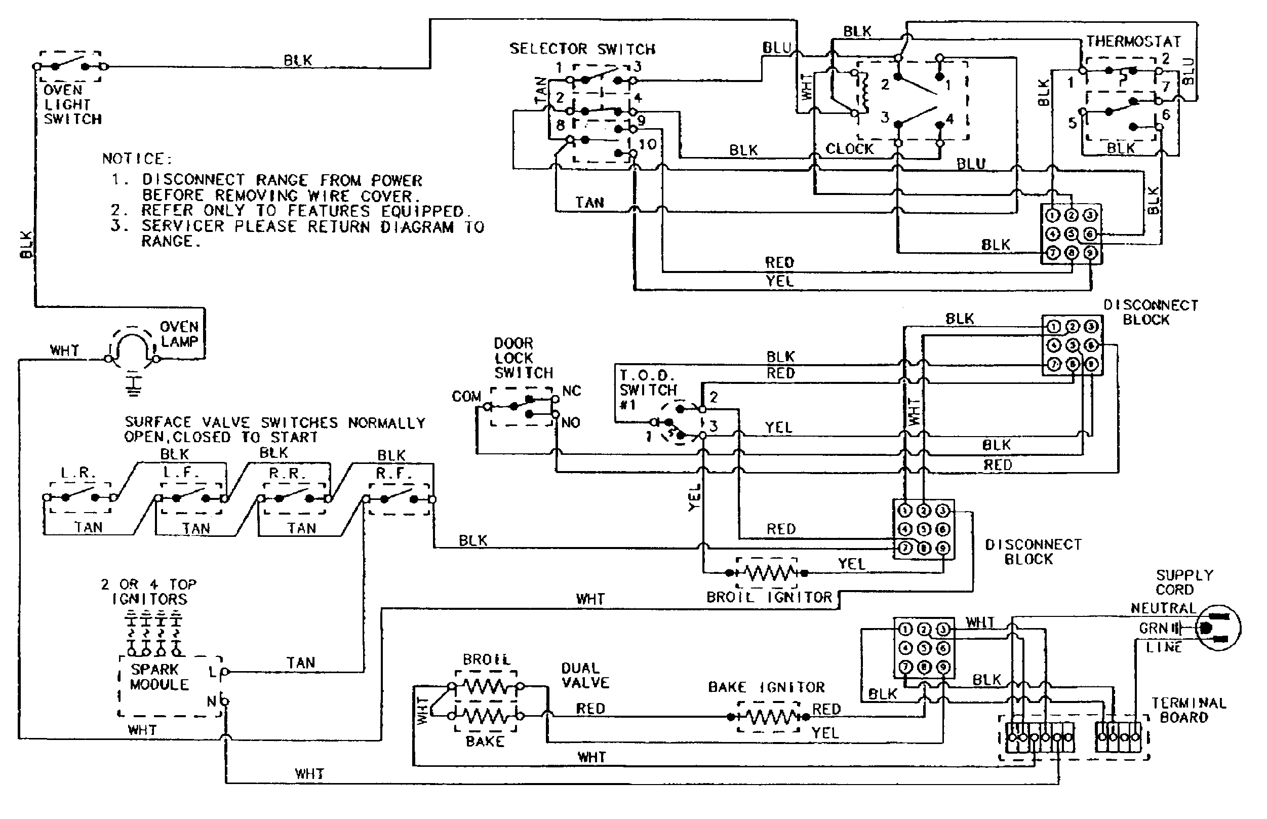 Maytag CRG9300CAL wiring information diagram