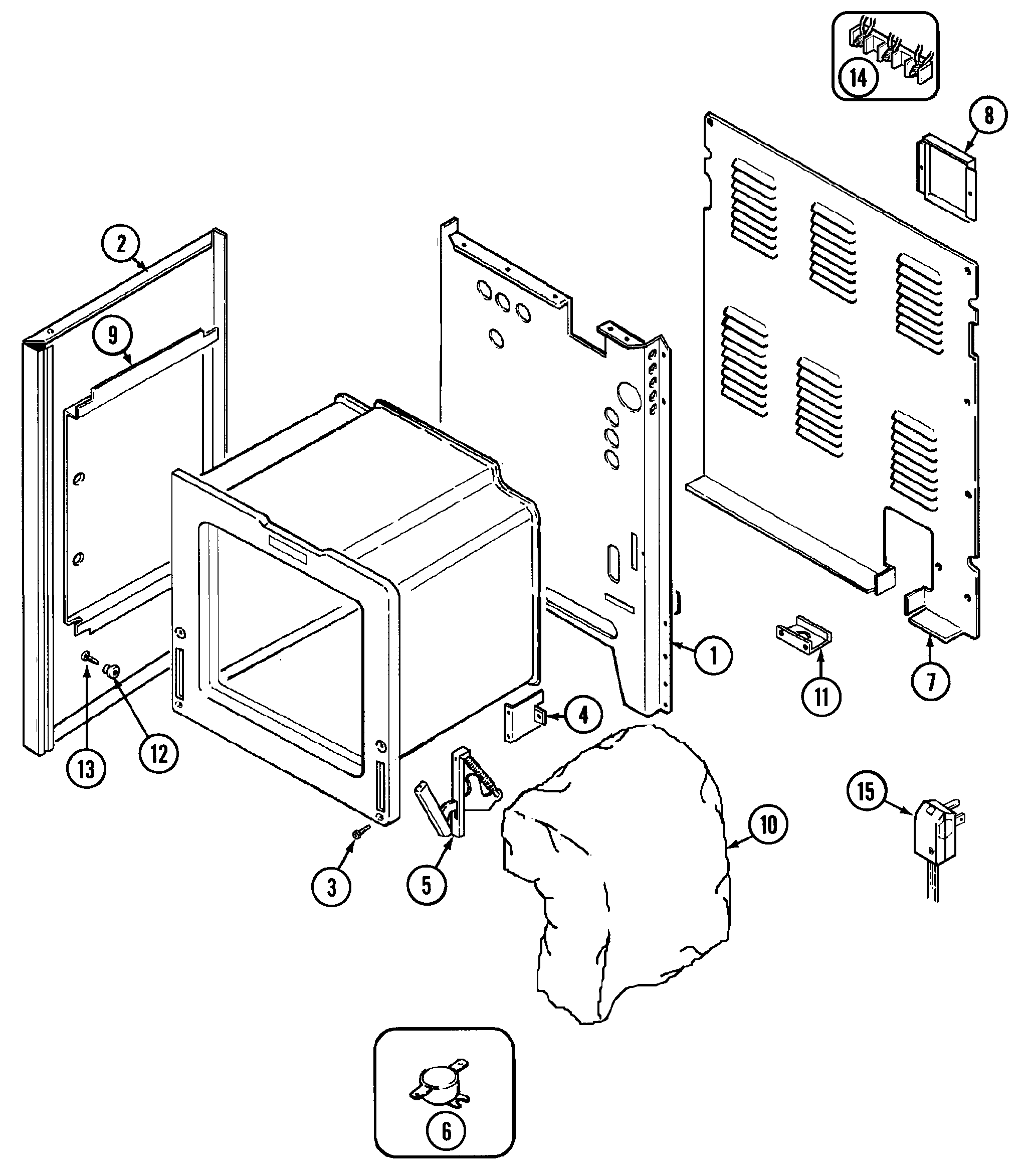 Norge L6892VVV body diagram