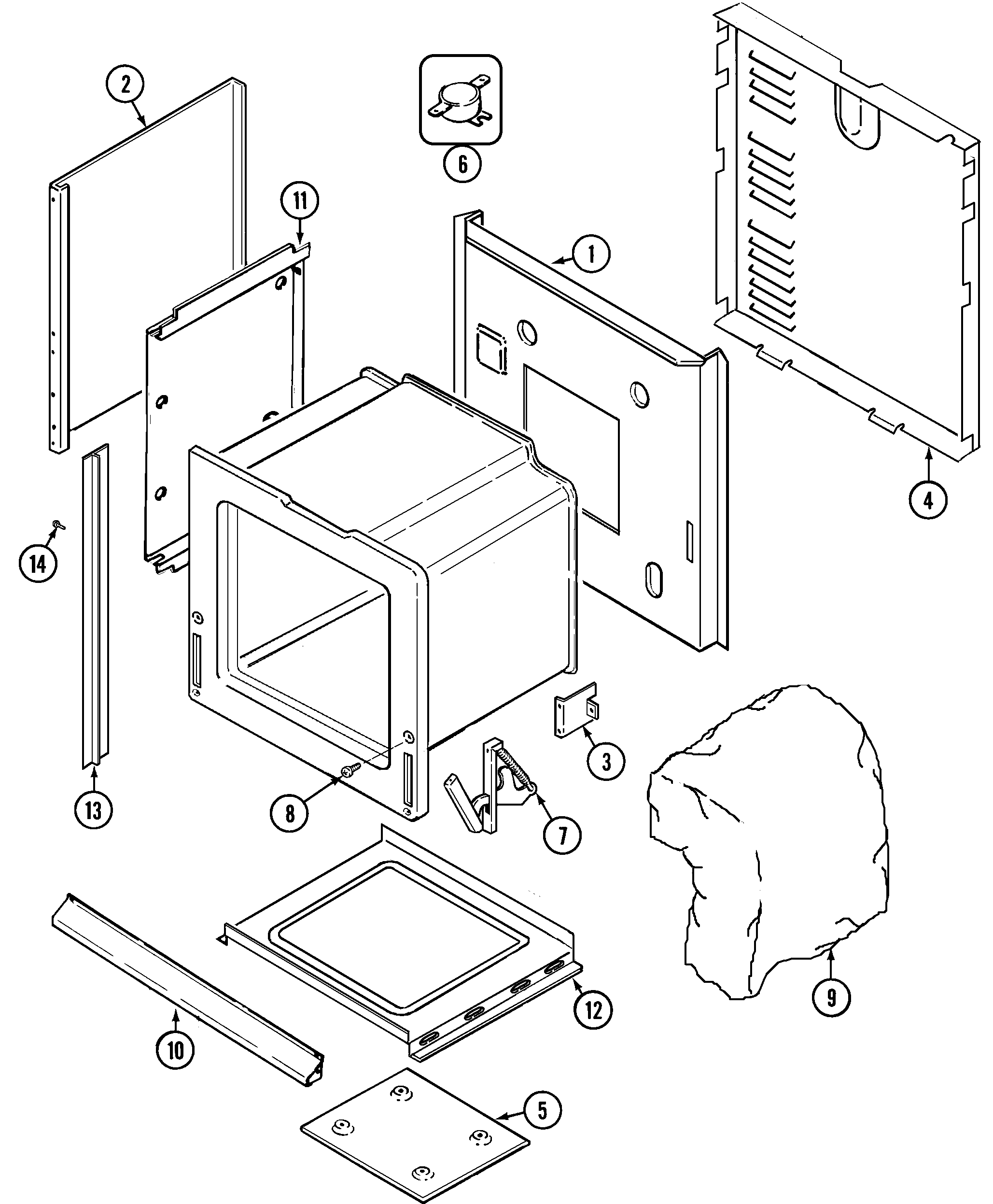 Maytag X9875XVB body diagram