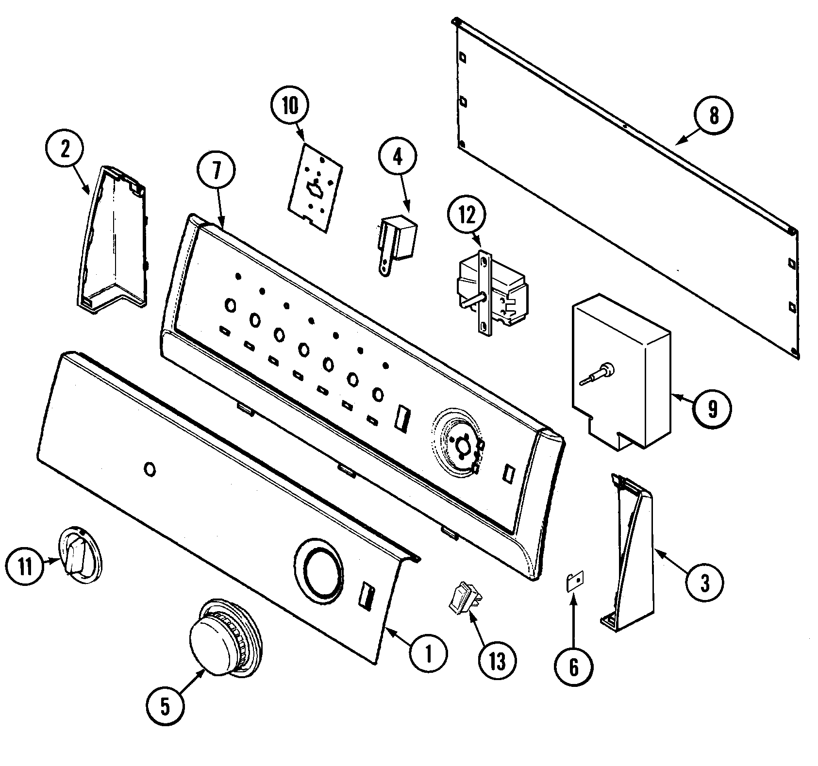 Magic Chef CYE4000AYA control panel diagram