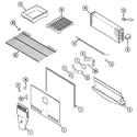 Maytag PTB1953GRQ freezer compartment diagram