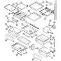 Jenn-Air JCD2389GTW shelves & accessories diagram
