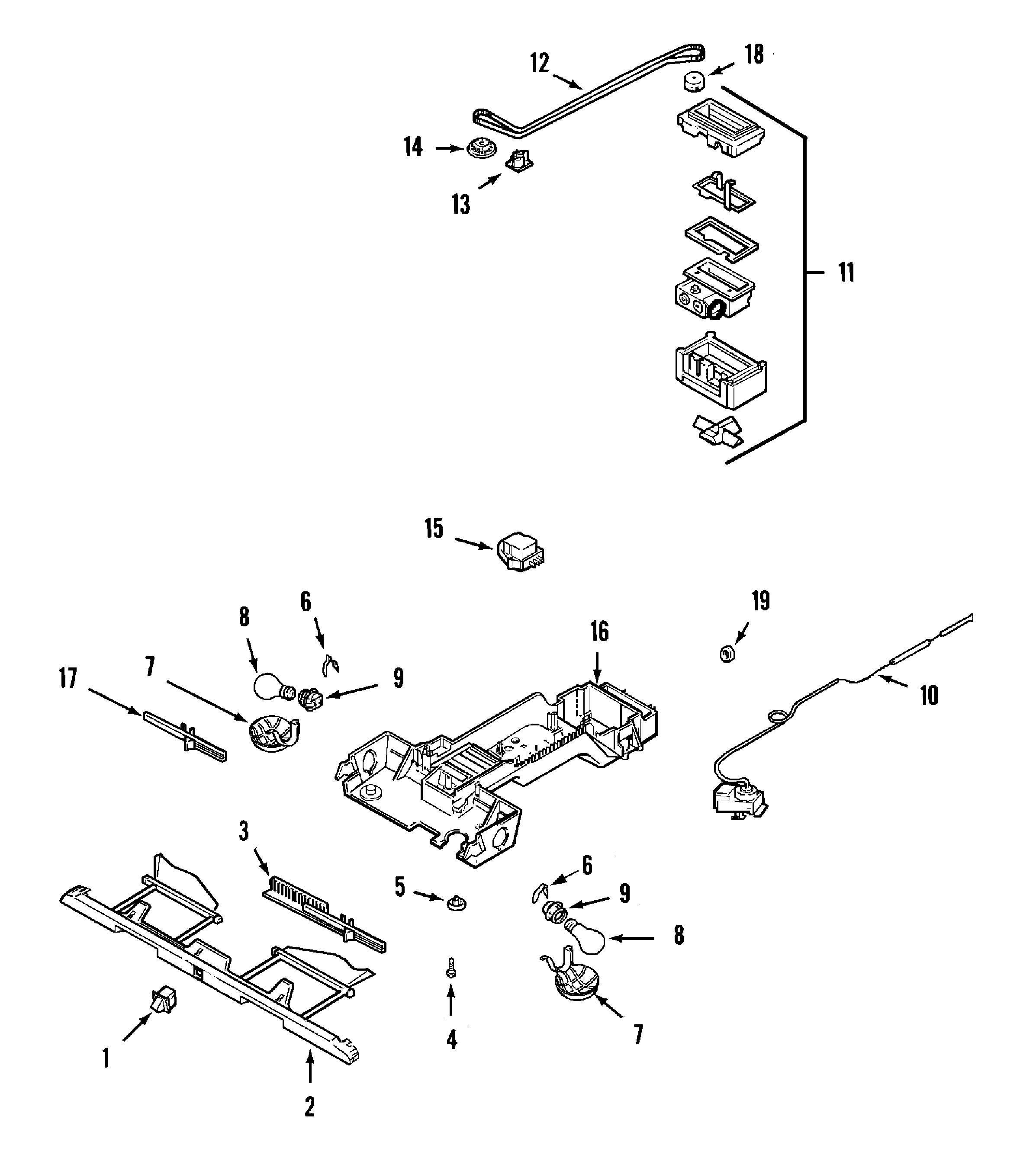 Maytag MTF1955GRW controls diagram