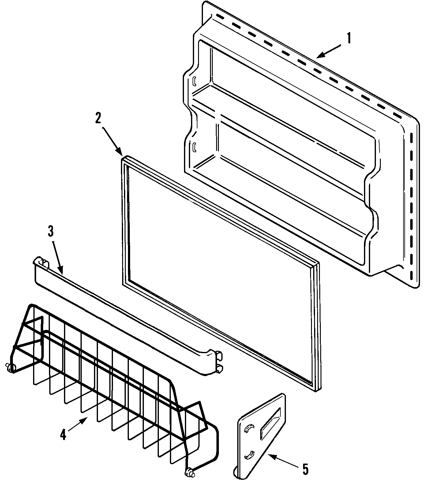 Maytag PTB21AAGRQ freezer inner door diagram