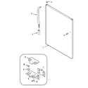 Maytag PTB21BBGRW fresh food outer door diagram