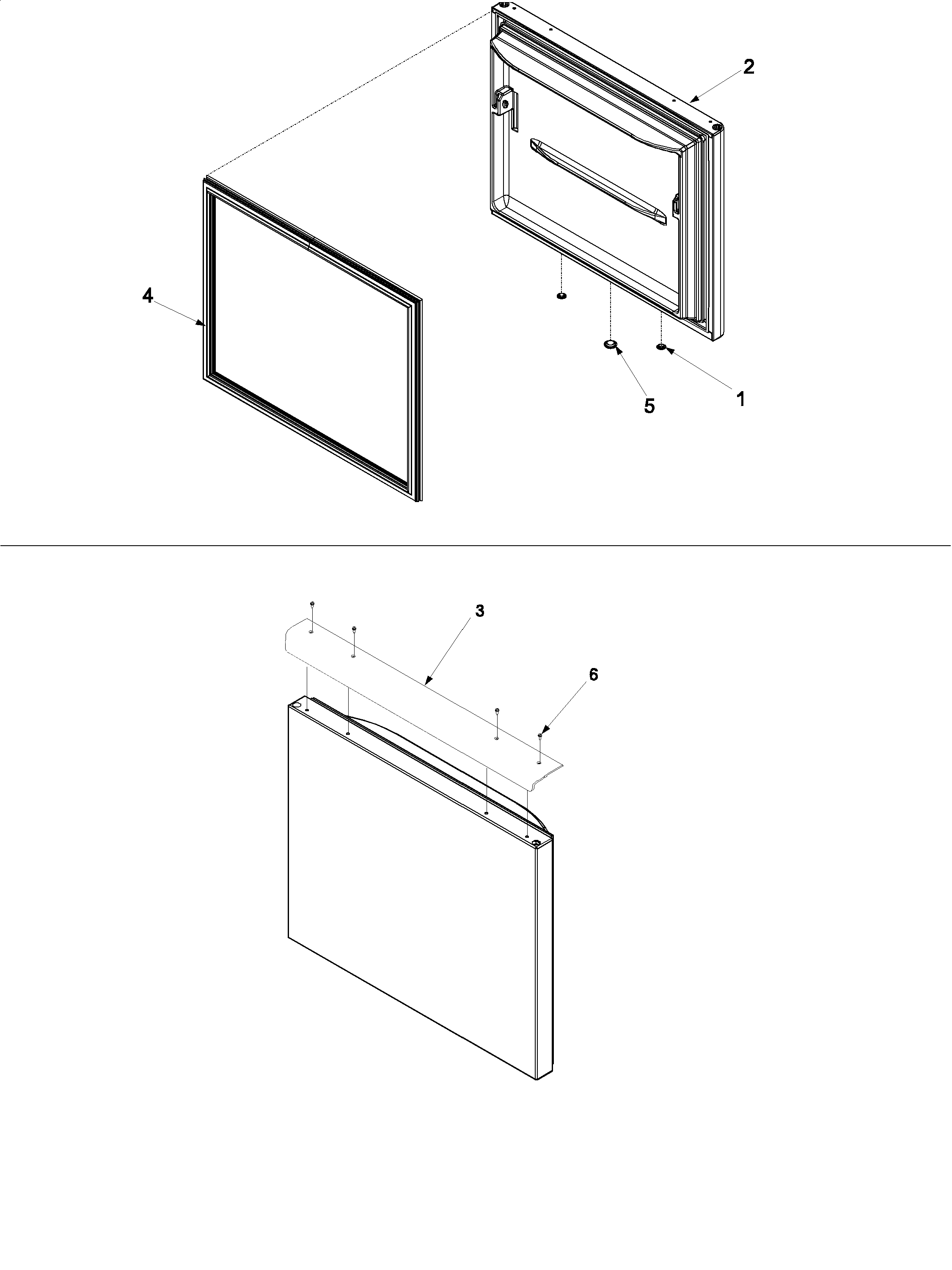 Kenmore 59672952200 freezer door diagram