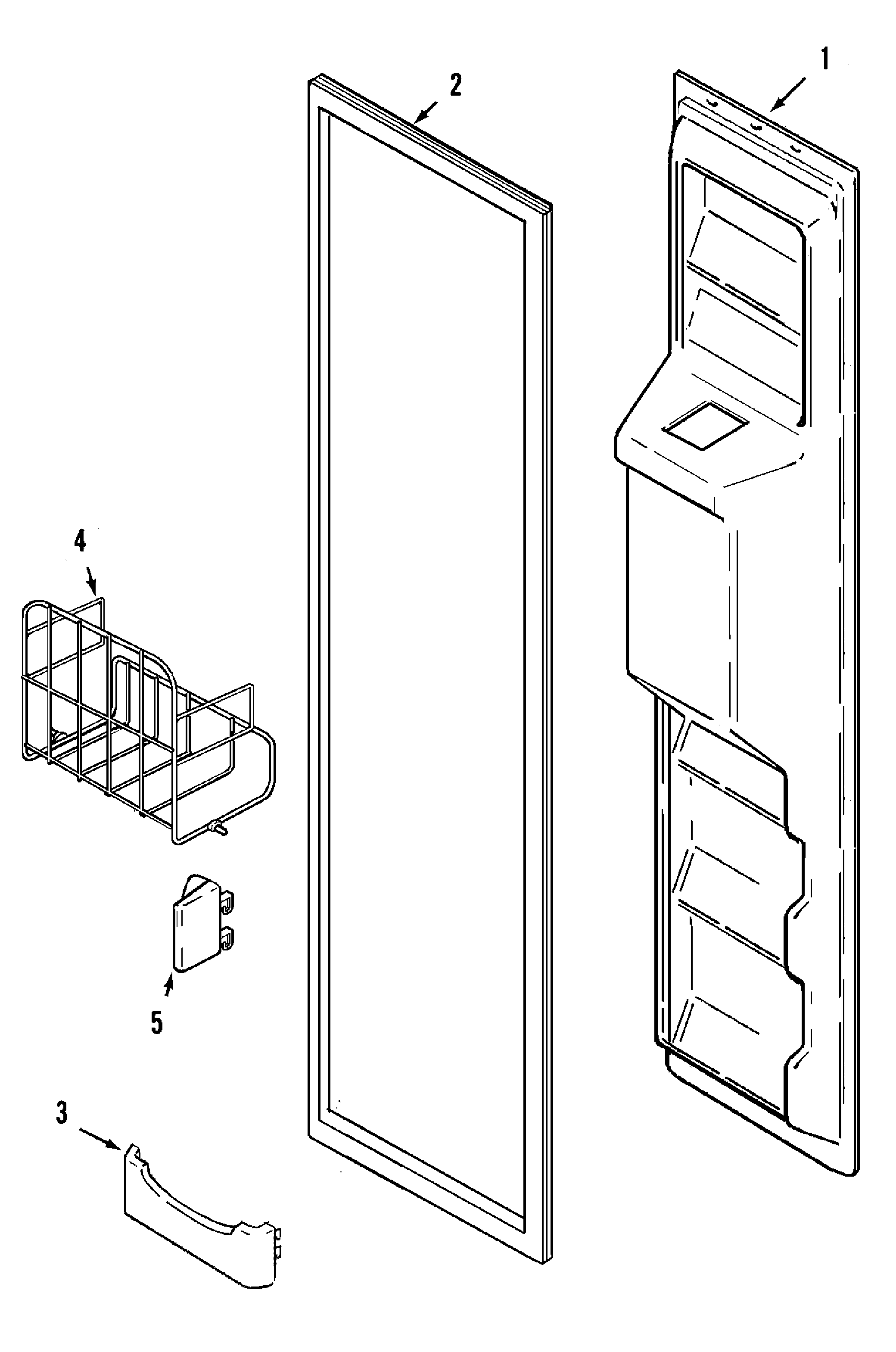 Maytag GS2728GEHB freezer inner door diagram