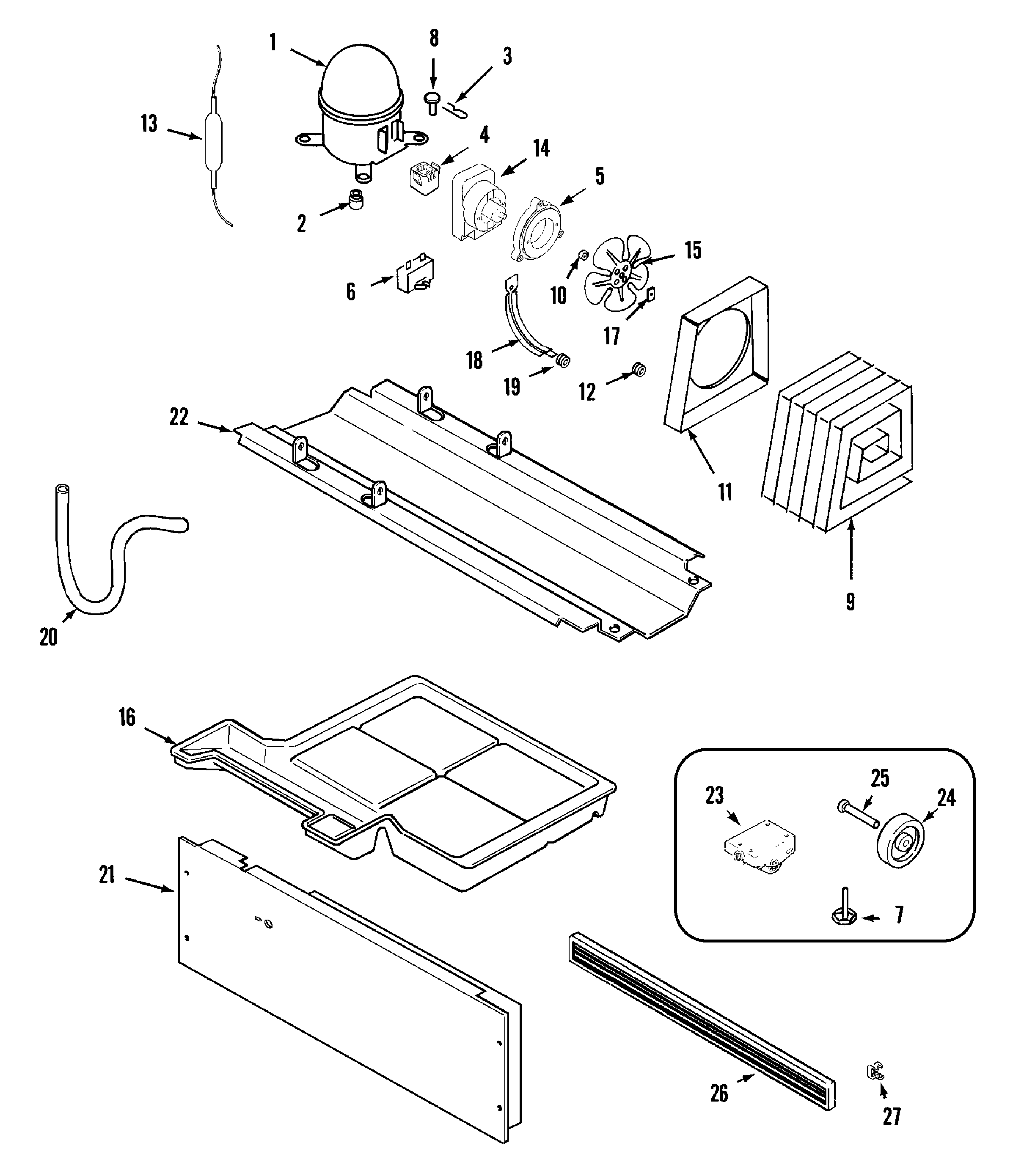 Maytag MTF1956GEQ compressor (rev 10) diagram