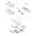Amana ARB2557CB-PARB2557CB0 refrigerator shelving diagram