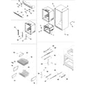 Amana ARB2557CB-PARB2557CB0 interior cabinet & freezer shelving diagram