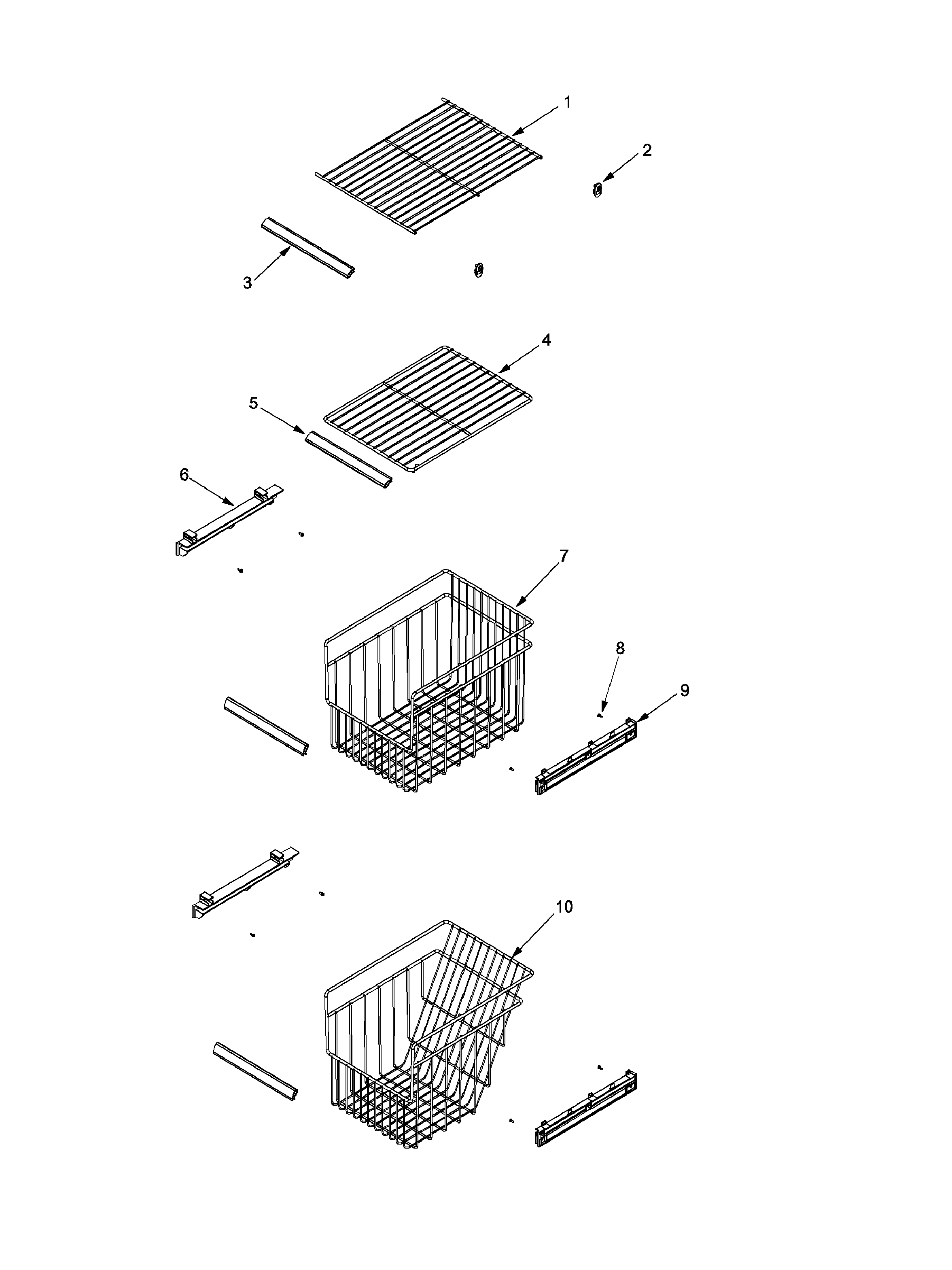 Kenmore 59653469301 fz shelf diagram