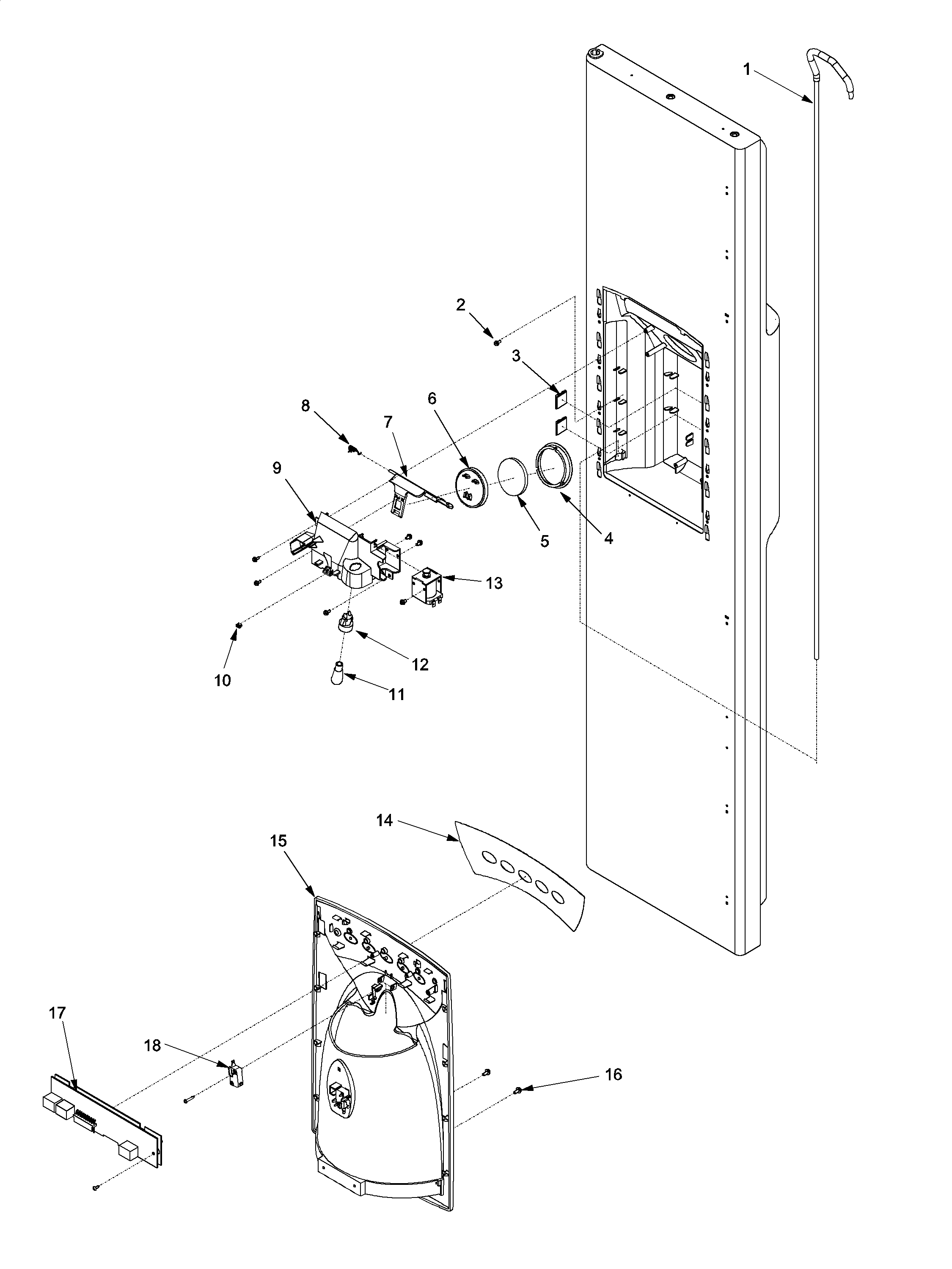 Kenmore 59652679202 fz door and facade diagram