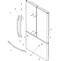 Kenmore 59673504202 handles & trim diagram