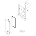 Kenmore 59673504202 right refrigerator door diagram