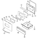 Crosley CE35110BCV door/drawer diagram