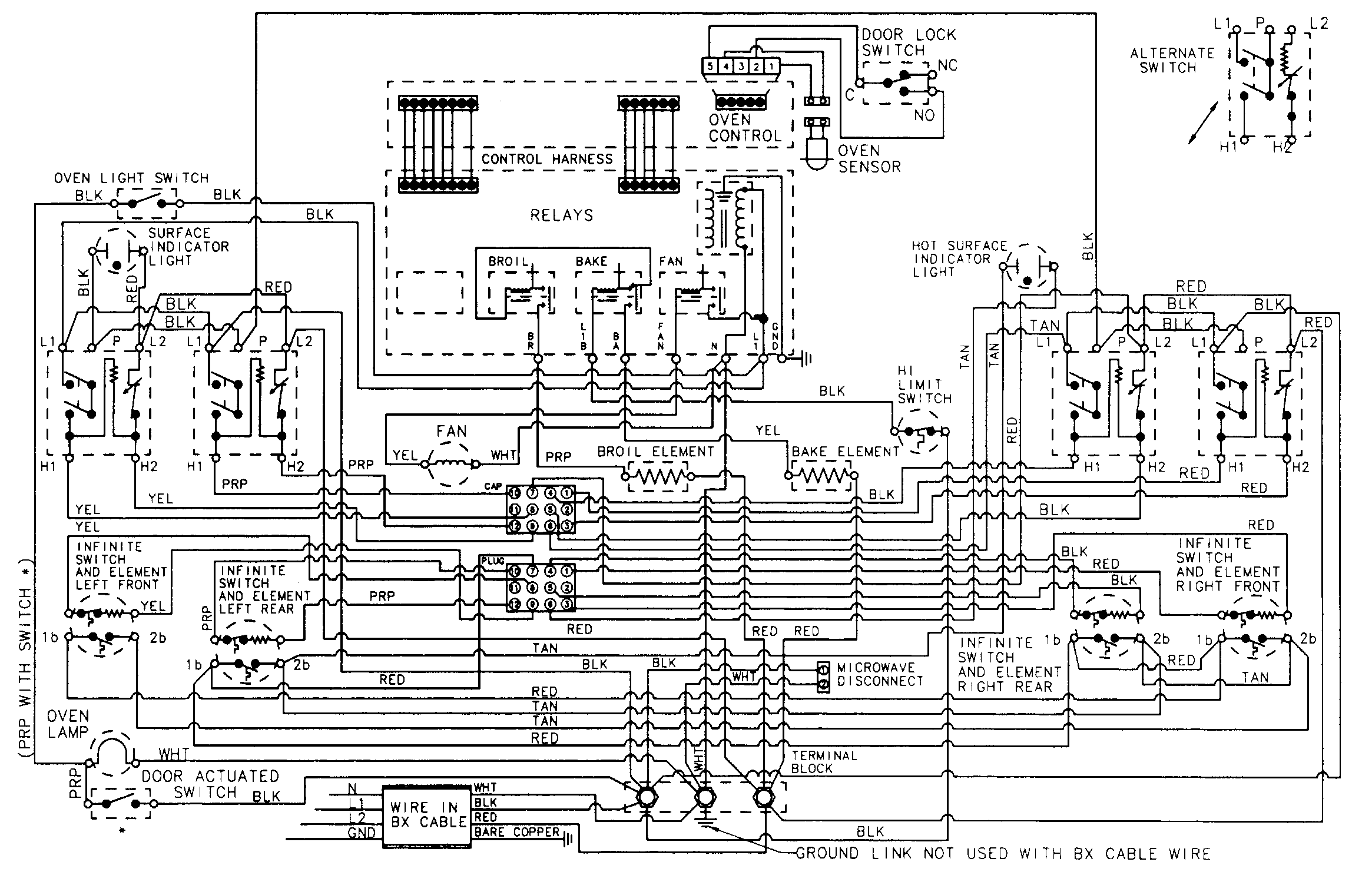 Maytag CHE9800BCB wiring information diagram