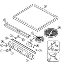 Maytag CHE9800BCM top assembly (che9800bcm) diagram