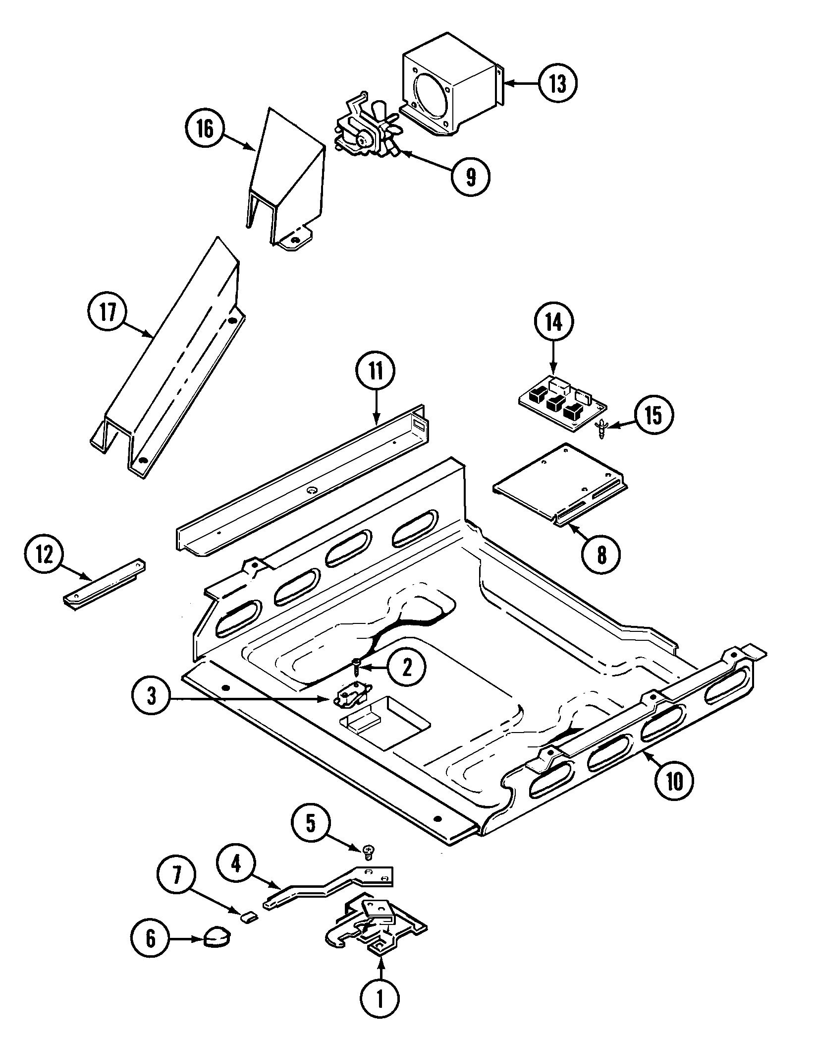 Maytag CHE9800BCM internal controls (che9800bcm) diagram