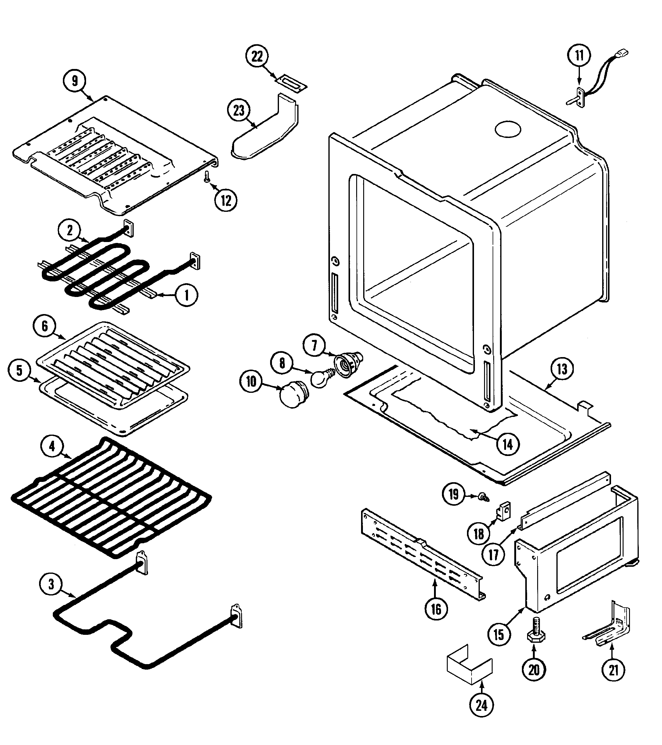 Maytag CHE9800BCM oven/base (che9800bcm) diagram