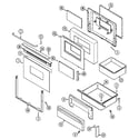 Maytag CHE9800BCM door/drawer (che9800bcm) diagram