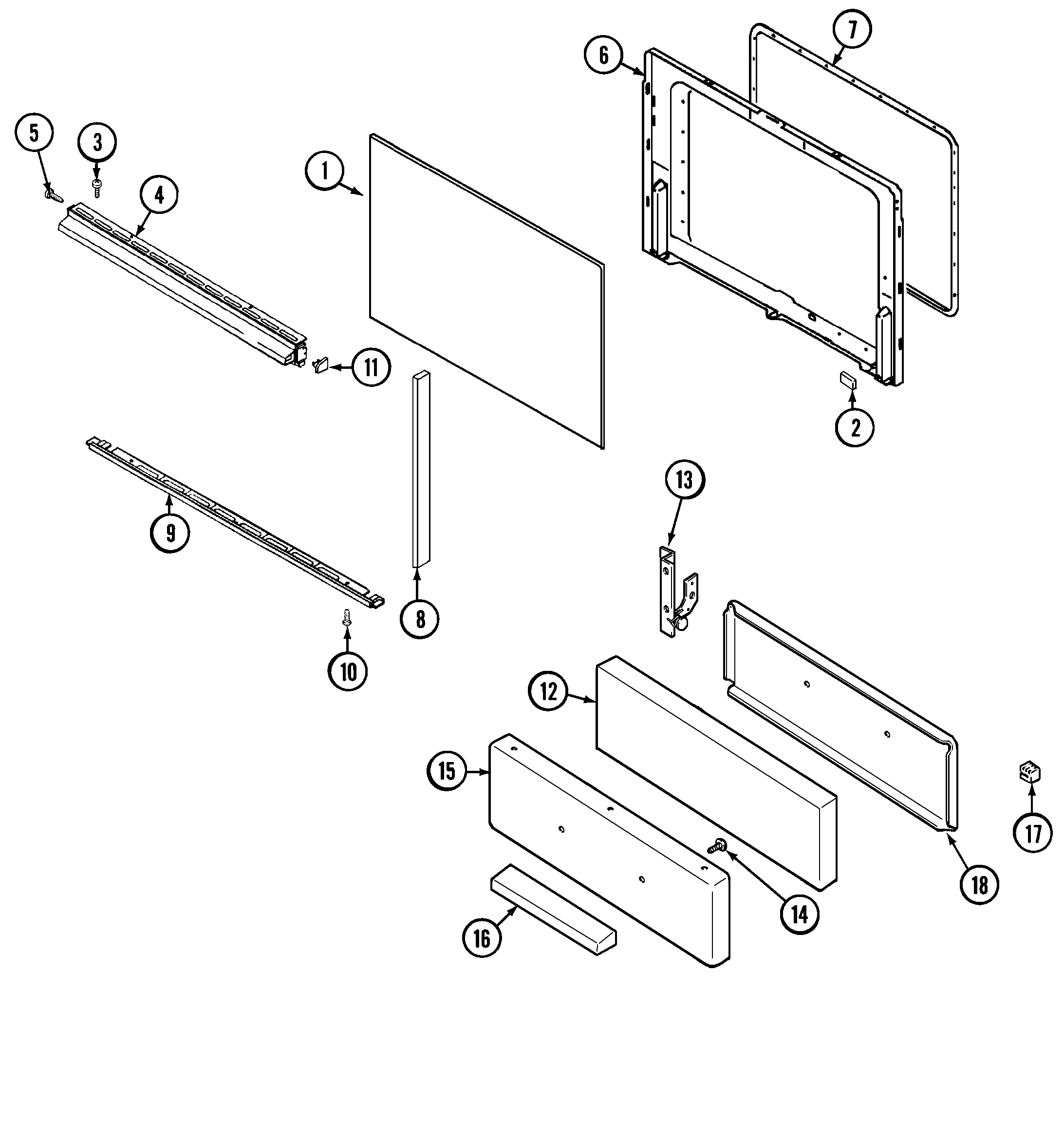 Crosley C31103SAA door/drawer diagram