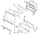 Maytag D31113XAAL door/drawer diagram
