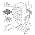 Maytag MBR4450BGW oven/base diagram