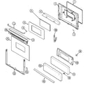 Maytag MBR4450BGW door/drawer diagram