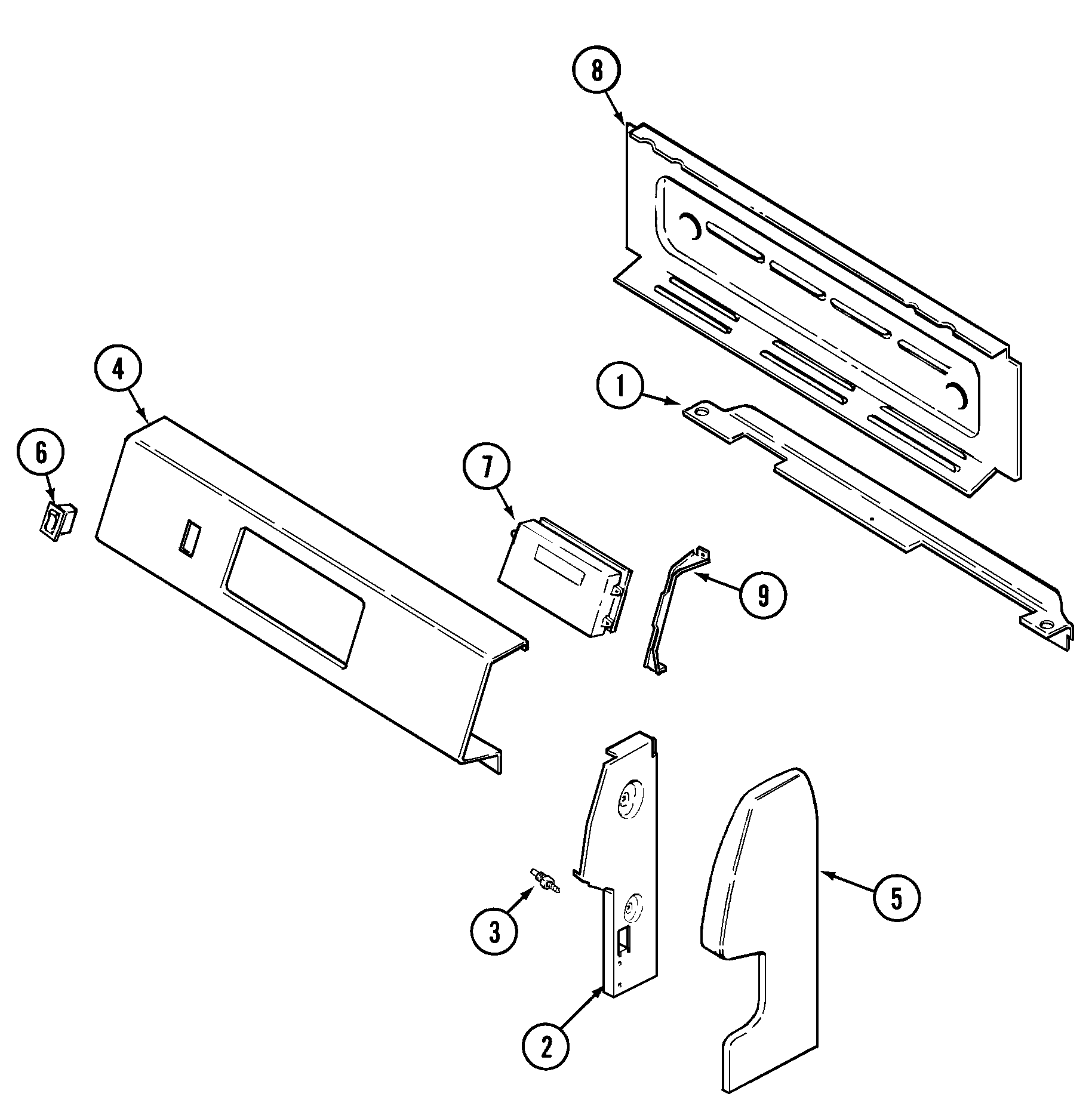 Crosley C31113XAT control panel (xat) diagram
