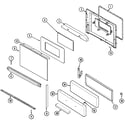 Magic Chef CGR1330BDC door/drawer diagram