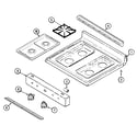 Maytag PGR4410BDQ top assembly diagram