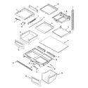 Maytag MTF1976HRW shelves & accessories diagram