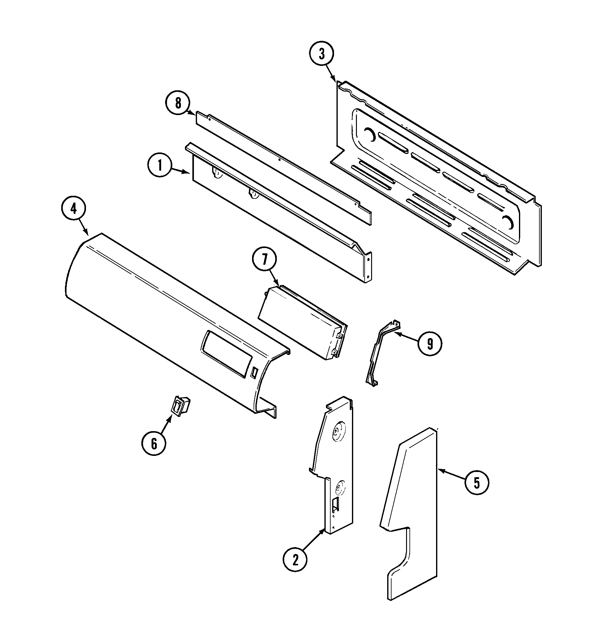 Magic Chef CGR3760ADB control panel diagram